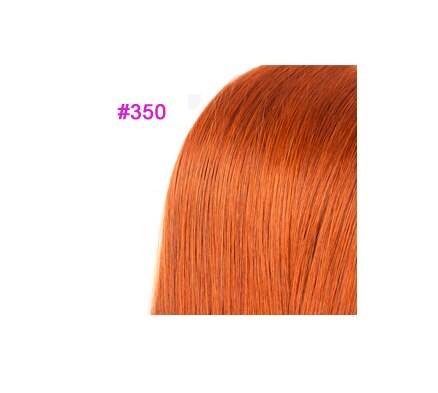 Orange Brazilian Straight Remy Human Hair Bundle Extensions 8-26 Inch